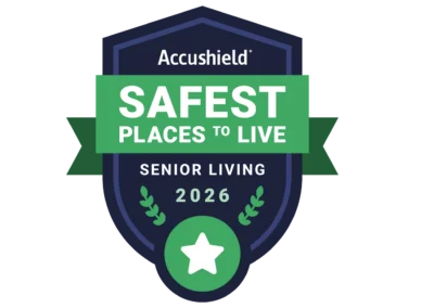 Charter Senior Living of Pekin Recognized as Safest Places to Live™ for 2026